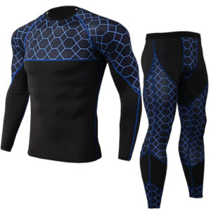 Custom Blue Color Base Layer Compression for Men