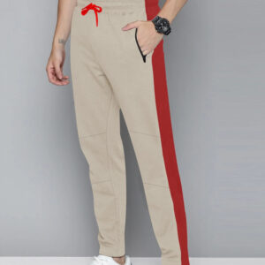 trouser in red and gray color